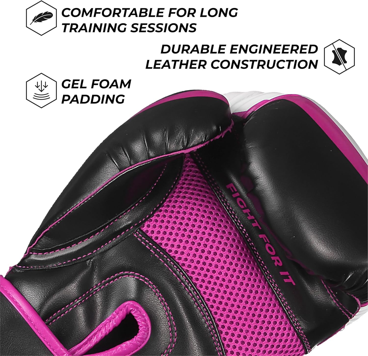 Essential Gel Boxing Gloves - Unisex for Kickboxing, MMA, Muay Thai, Heavy Bag Training & Sparring