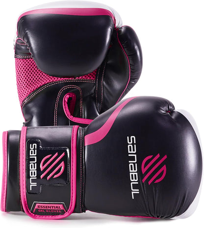 Essential Gel Boxing Gloves - Unisex for Kickboxing, MMA, Muay Thai, Heavy Bag Training & Sparring
